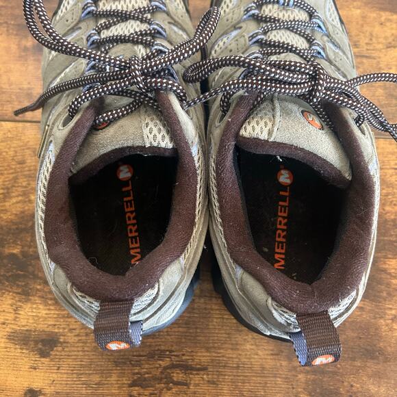 Merrell Moab 2 Vent Hiking Shoes Dusty Olive Women's 8 Vibram Select Dry - Picture 10 of 11